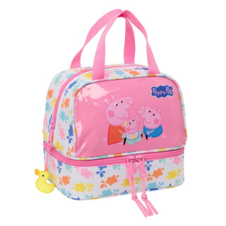 Safta Peppa Pig Baby Pig Portameriendas de 6L - Cremallera - 200x150x200mm - Color Rosa