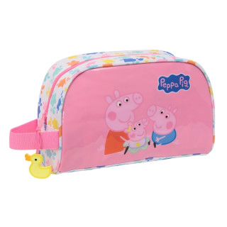 Safta Peppa Pig Baby Pig Neceser de 3.75L - Cremallera - Asa Lateral - Adapatable a Carro - Bolsillo Interior - 260x90x160mm - C
