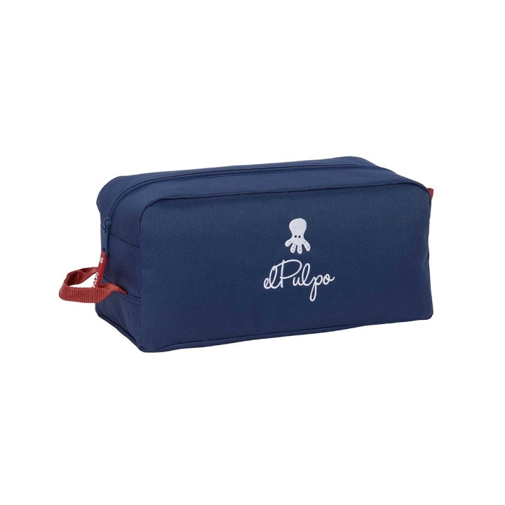 Safta el Pulpo Zapatillero - Asa Lateral - 9L - Protege del Polvo - Facil Transporte - 340x180x150mm - Color Azul Marino