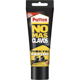 Pattex No Mas Clavos Tubo 250gr - Adhesivo de Montaje Extra-Fuerte - Elimina la Necesidad de Clavos y Tornillos - Ideal para Br