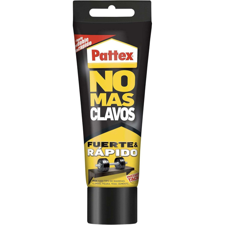 Pattex No Mas Clavos Tubo 250gr - Adhesivo de Montaje Extra-Fuerte - Elimina la Necesidad de Clavos y Tornillos - Ideal para Br