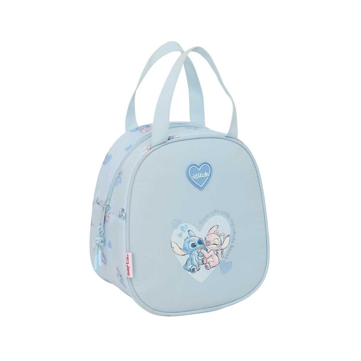 Safta Stitch Neceser Termo de 5.85L - Interior Forrado en Aluminio - Asa Superior - 190x140x220mm - Color Azul Claro