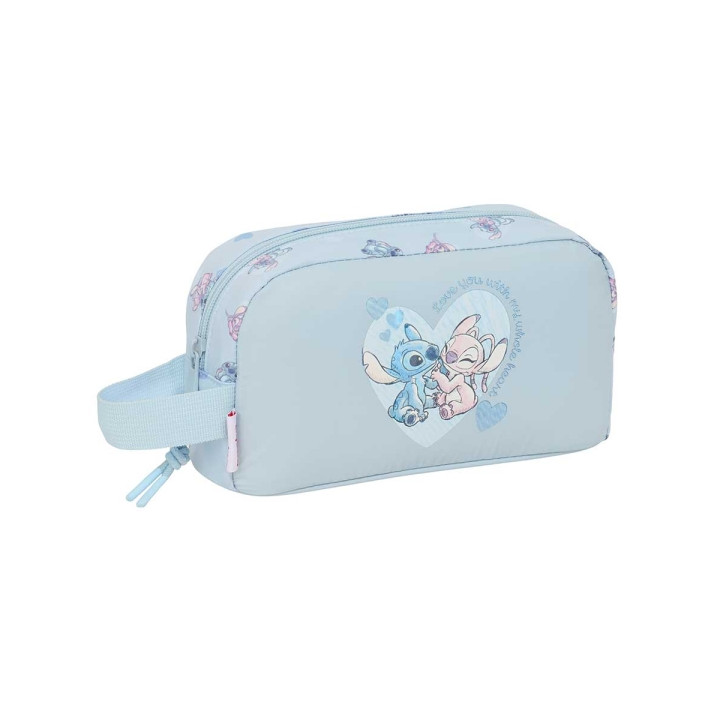 Safta Stitch Portadesayunos Termico de 1.7L - Interior Forrado en Aluminio - 215x65x120mm - Color Azul Claro