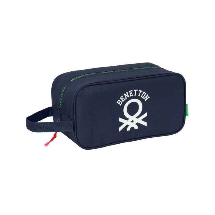 Safta Benetton Together Zapatillero - Asa Lateral - 6L - Facil Transporte - 290x140x150mm - Color Azul Marino