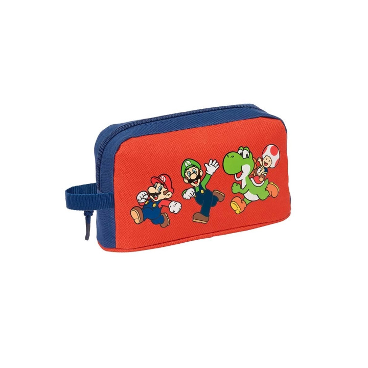 Safta Super Mario Mamma Mia Portadesayunos Termico de 1.7L - Interior Forrado en Aluminio - 215x65x120mm - Color Rojo y Azul