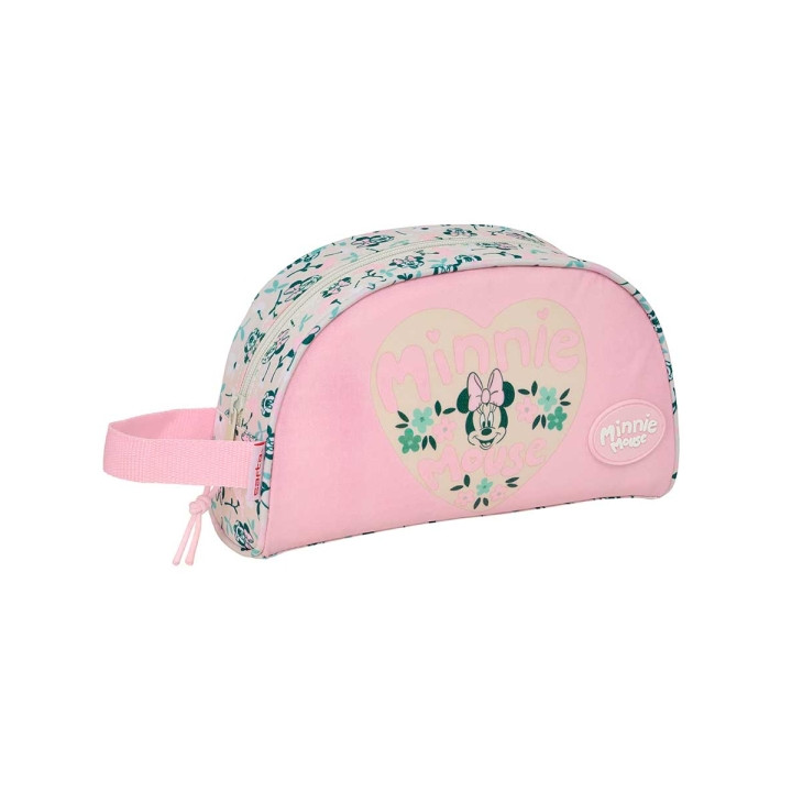 Safta Minnie Mouse Minty Neceser de 3.75L - Cremallera - Asa Lateral - Adapatable a Carro - Bolsillo Interior - 260x90x160mm - C