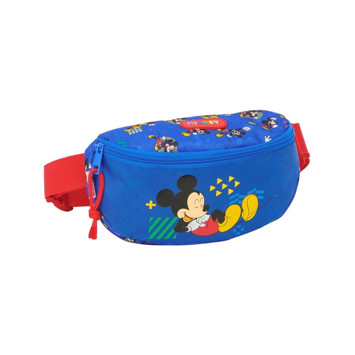 Safta Mickey Mouse Today Bolsa de Cintura - Cintas Ajustables - 2.90L - Material Resistente - 230x90x140mm - Color Azul