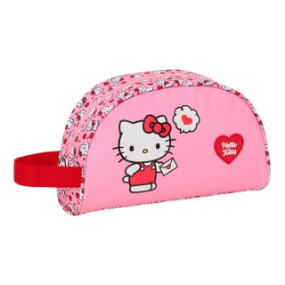 Safta Hello Kitty Neceser de 3.75L - Cremallera - Asa Lateral - Adapatable a Carro - Bolsillo Interior - 260x90x160mm - Color Ro
