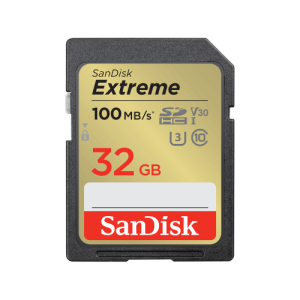 Sandisk extreme plus 32gb sdhc memory card + 2 years rescuepro deluxe up to 100mb/s & 60mb/s read/write speeds