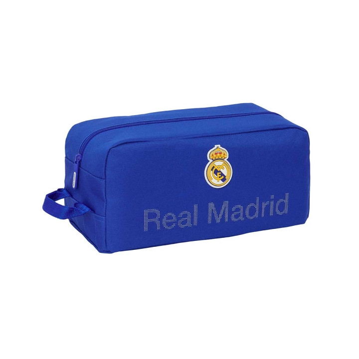 Safta Real Madrid Zapatillero - Asa Lateral - Compacto y Ligero - 9L - 340x180x150mm - Color Azul