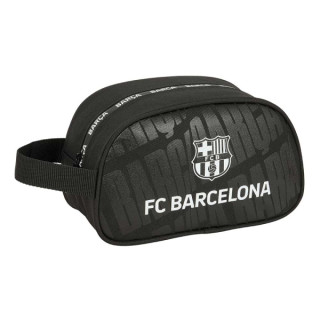 Safta F.C.Barcelona Neceser de 5L - Cremallera - Asa Lateral - Adapatable a Carro - 260x120x150mm - Color Negro