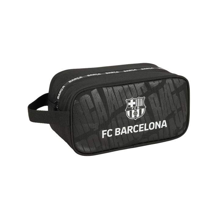 Safta F.C.Barcelona Zapatillero - Asa Lateral - 6L - Facil Transporte - Compacto y Ligero - 290x140x150mm - Color Negro