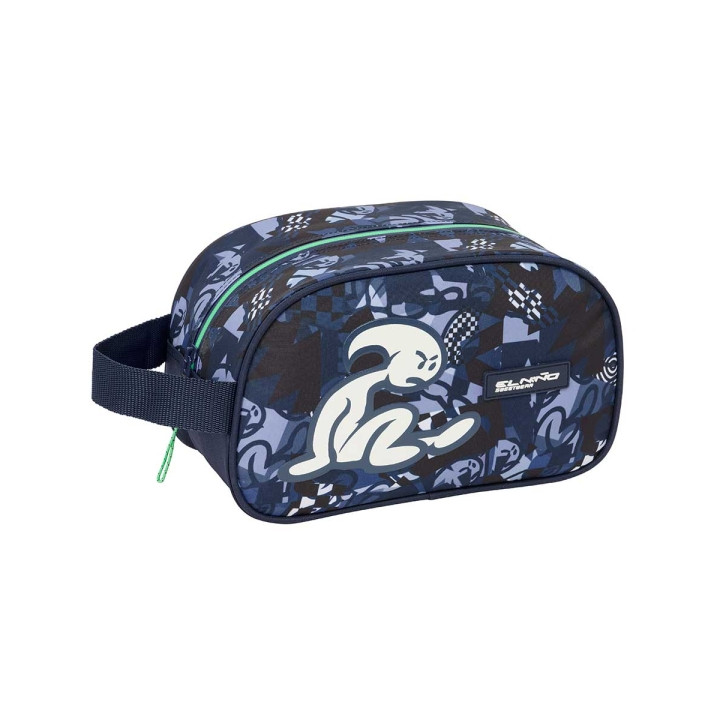 Safta el Niño Navy Neceser de 5L - Cremallera - Asa Lateral - Adapatable a Carro - 260x120x150mm - Color Azul Marino