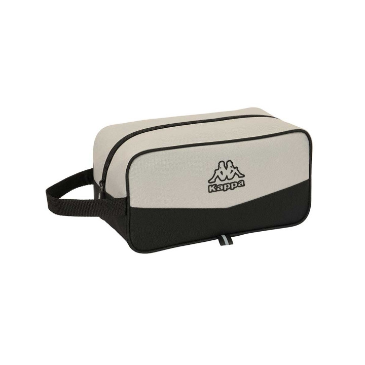 Safta Kappa Grey Zapatillero - Asa Lateral - 6L - Ligero y Resistente - Organiza Calzado - 290x140x150mm - Color Negro y Gris