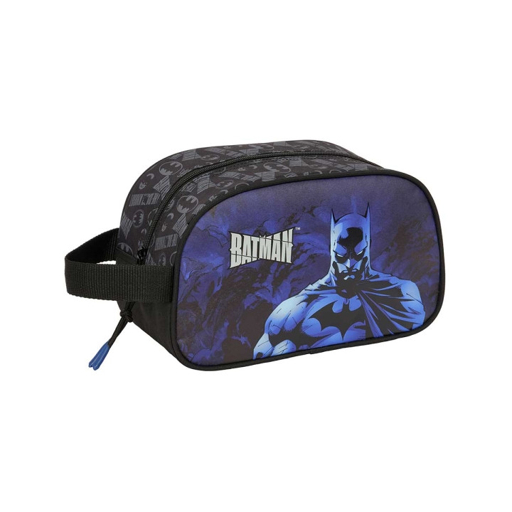Safta Batman Neceser de 5L - Cremallera - Asa Lateral - Adapatable a Carro - 260x120x150mm - Color Negro