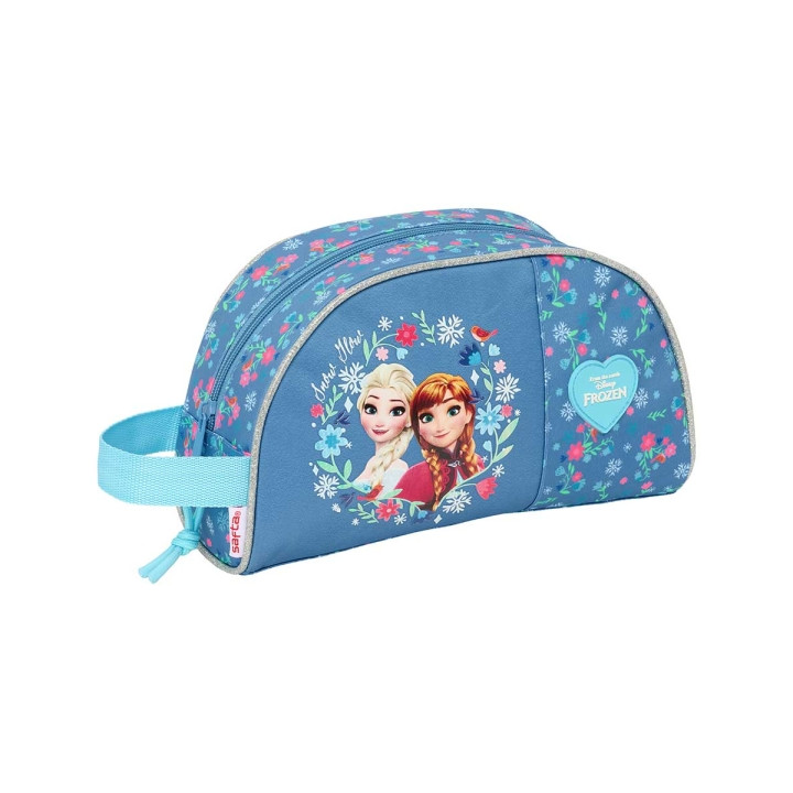 Safta Frozen Neceser de 3.75L - Cremallera - Asa Lateral - Adapatable a Carro - Bolsillo Interior - 260x90x160mm - Color Azul