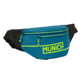 Safta Munich Land Bolsa de Cintura - Cremallera - Cintas Ajustables - 2.49L - 230x90x120mm - Color Azul Oscuro