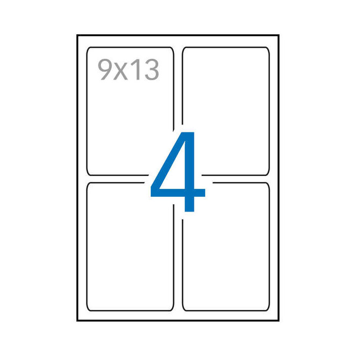Apli Etiquetas Blancas Calidad Foto 88.9 x 127.0mm 10 Hojas