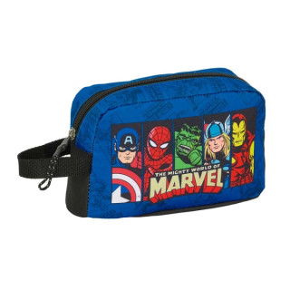 Safta Avengers Portadesayunos Termico de 1.7L - Interior Forrado en Aluminio - 215x65x120mm - Color Azul Oscuro