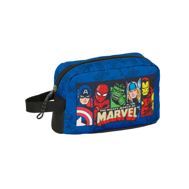Safta Avengers Portadesayunos Termico de 1.7L - Interior Forrado en Aluminio - 215x65x120mm - Color Azul Oscuro