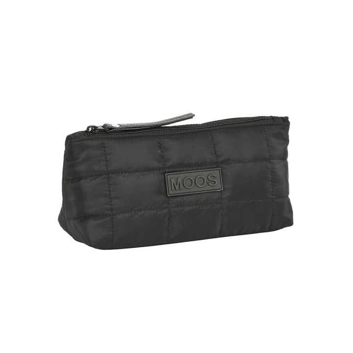 Safta Moos Capsula Neceser Compacto de 2L - Cremallera - Cuadradro - Acolchado - 230x80x120mm - Color Negro
