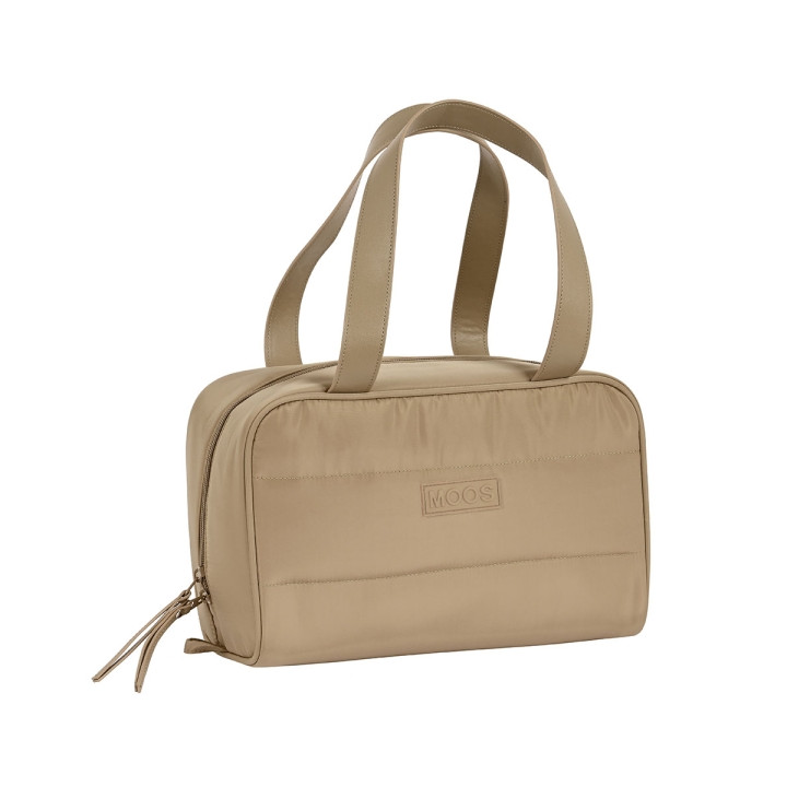 Safta Moos Capsula Camel Neceser de 8L - Cremallera - Asas de Mano Superiores - Interior Forrado - Bolsillo Interior - Tirador D