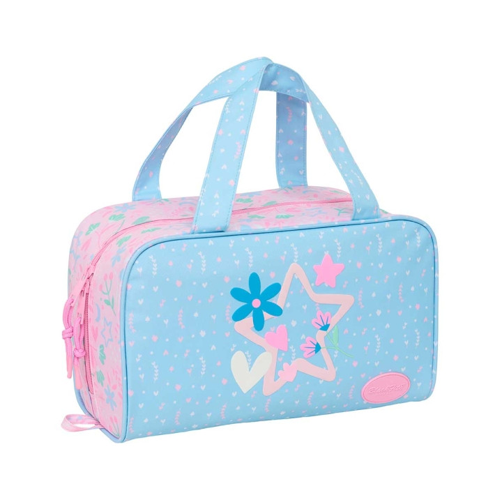 Safta Blackfit8 Smile Neceser de 8L - Cremallera - Asas de Mano Superiores - Interior Forrado - Bolsillo Interior - Tirador Dobl