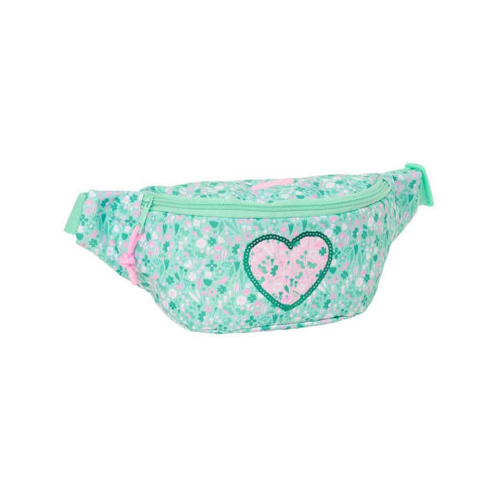 Safta Cuore Bolsa de Cintura - Cremallera - Cintas Ajustables - 2.485L - 230x90x120mm - Color Turquesa