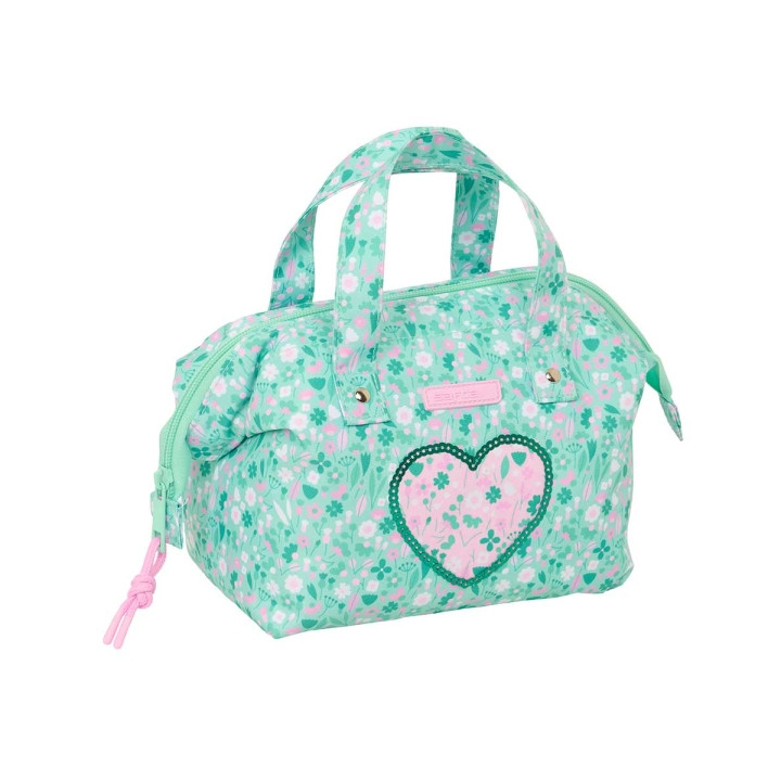 Safta Cuore Neceser de 5.8L - Cremallera - Asa Lateral - Interior Forrado - 265x125x175mm - Color Turquesa