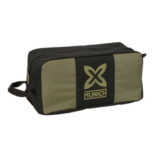 Safta Munich West Zapatillero - Asa Lateral - 9L - 340x180x150mm - Color Negro y Verde