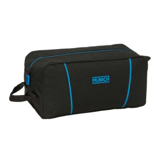 Safta Munich Road Zapatillero - Asa Lateral - 9L - Organiza Calzado - Resistente - Facil Transporte - 340x180x150mm - Color Negr