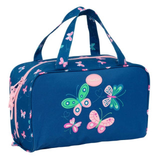 Safta Blackfit8 Mariposas Neceser de 8L - Cremallera - Asas de Mano Superiores - Interior Forrado - Bolsillo Interior - Tirador