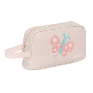 Safta Mariposa Portadesayunos Termico de 1.7L - Interior Forrado en Aluminio - 215x65x120mm - Color Rosa Pastel