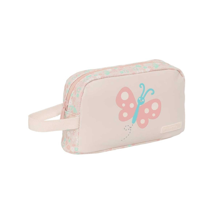 Safta Mariposa Portadesayunos Termico de 1.7L - Interior Forrado en Aluminio - 215x65x120mm - Color Rosa Pastel