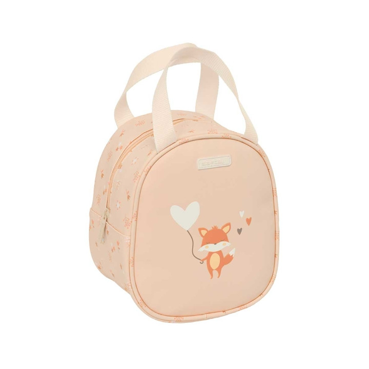 Safta Flores Neceser Termo de 5.85L - Interior Forrado en Aluminio - Asa Superior - 190x140x220mm - Color Melocoton