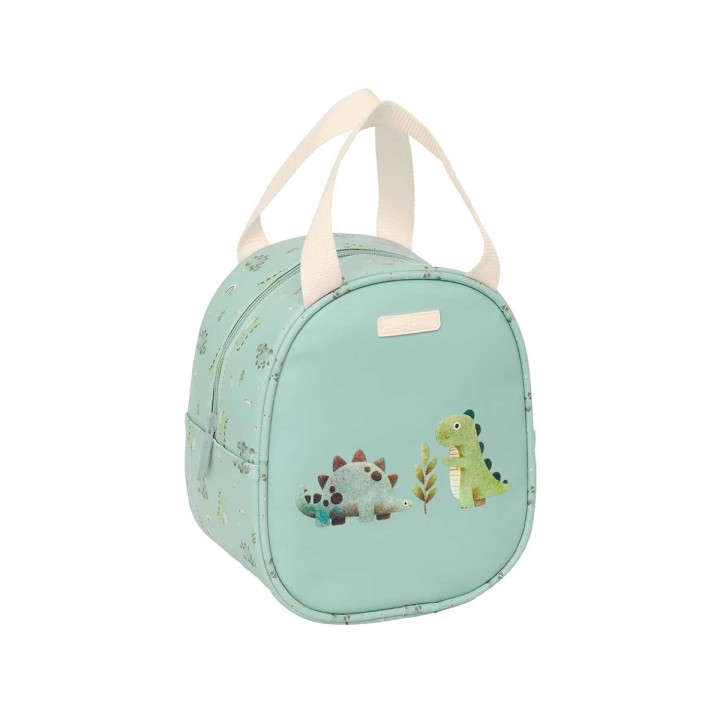 Safta Dinos Neceser Termo de 5.85L - Interior Forrado en Aluminio - Asa Superior - 190x140x220mm - Color Menta