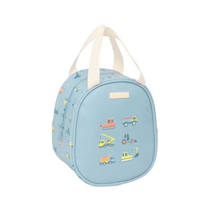 Safta Gruas Neceser Termo de 5.85L - Interior Forrado en Aluminio - Asa Superior - 190x140x220mm - Color Azul Claro