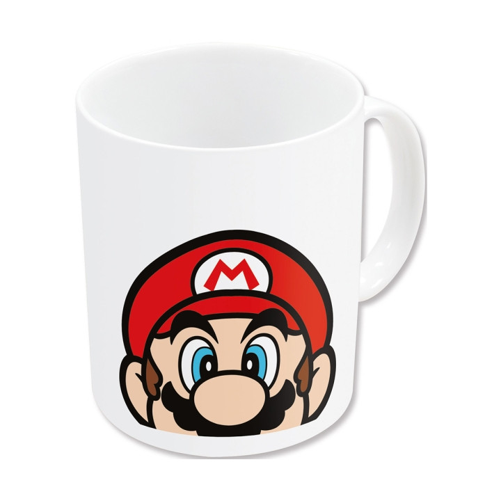 Safta Super Mario Taza Ceramica de 325ml - Color Blanco
