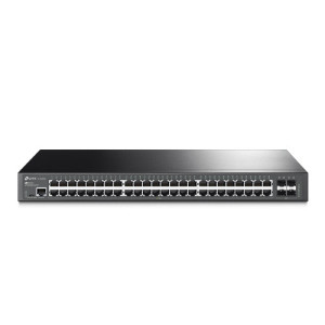 Tp-link switch administrado jetstream ? 48 puertos gigabit l2 + 4 ranuras sfp