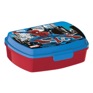 Safta Spider-Man Great Power Sandwichera - PVC sin BPA - Rectangular - Color Rojo y Azul