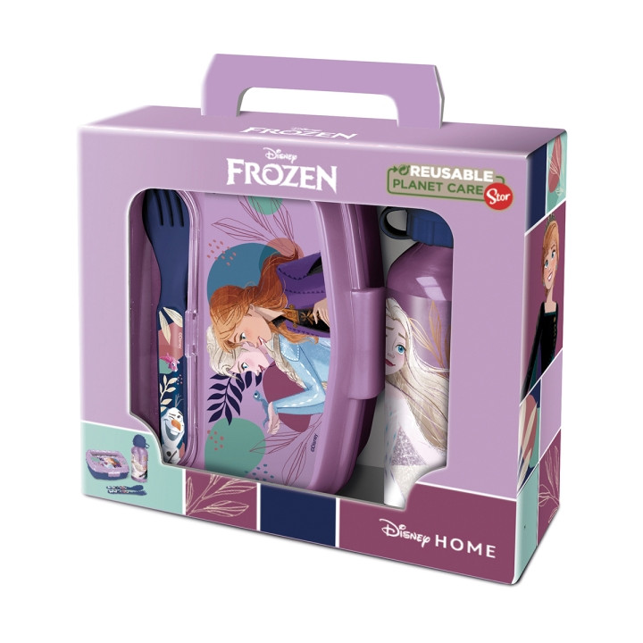 Safta Frozen Cool Days Set de Menaje Infantil - PVC sin BPA - Color Morado
