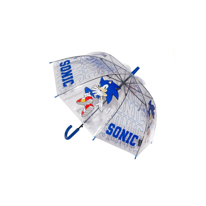 Safta Sonic City Paraguas Manual de 76cm - 8 Paneles - Asa y Punta de PVC - POE Transparente - Nervios de Acero de 8mm - Color A