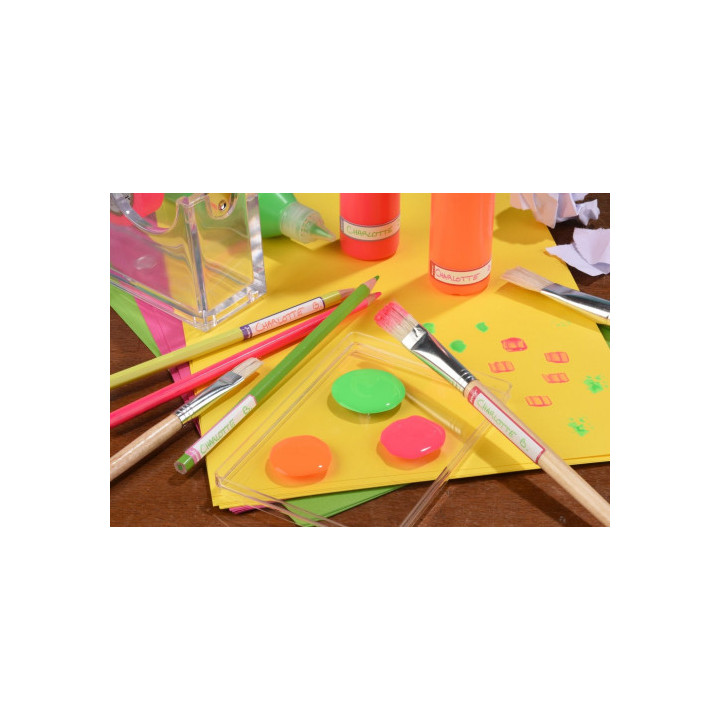 SOBRE 30 ETIQUETAS ADHESIVAS PERMANENTE 50X10MM ROSA Y VIOLETA AVERY RESMI30F-UK