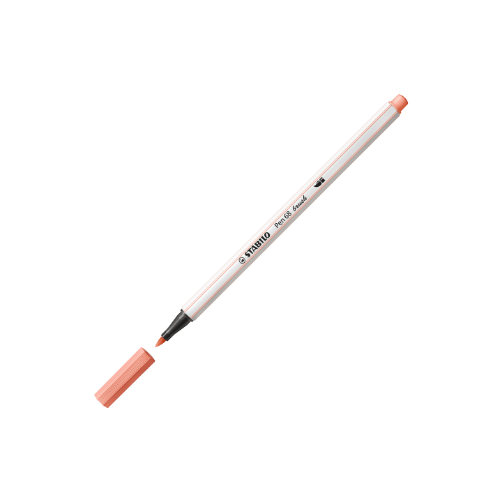 ESTUCHE CARTON 12 UNIDADES ROTULADOR PEN 68 BRUSH COLORES SURTIDOS STABILO 568/12-21