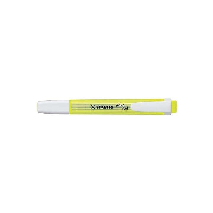 Stabilo Swing Cool Marcador Fluorescente - Cuerpo Plano - Punta Biselada - Trazo entre 1 y 4mm - Tinta con Base de Agua - Antis