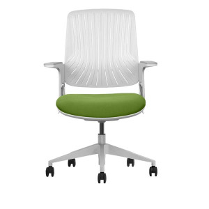 Cromad Senior SE1800 Silla de Oficina - Altura Ajustable con Elevador de Gas de Grado 4 - Respaldo de Material Antibacteriano E