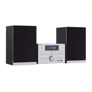 Thomson MIC122BT Micro Cadena Bluetooth - Reproductor de CD y Radio FM - Potencia Musical 50W - Tecnologia Bass Boost - Mando a
