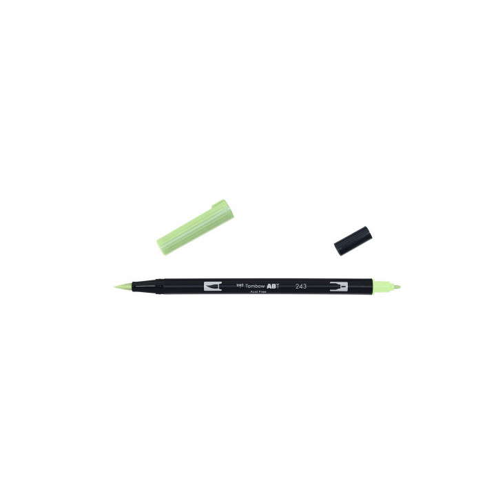 ROTULADOR DOBLE PUNTA PINCEL COLOR MINT TOMBOW ABT-243