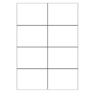 CAJA 100 HOJAS ETIQUETAS BLANCAS SIN MÁRGENES-LÁSER/INYECCIÓN DE TINTA/FOTOCOPIADORAS-105X74 MM MEGASTAR LP4MS-10574