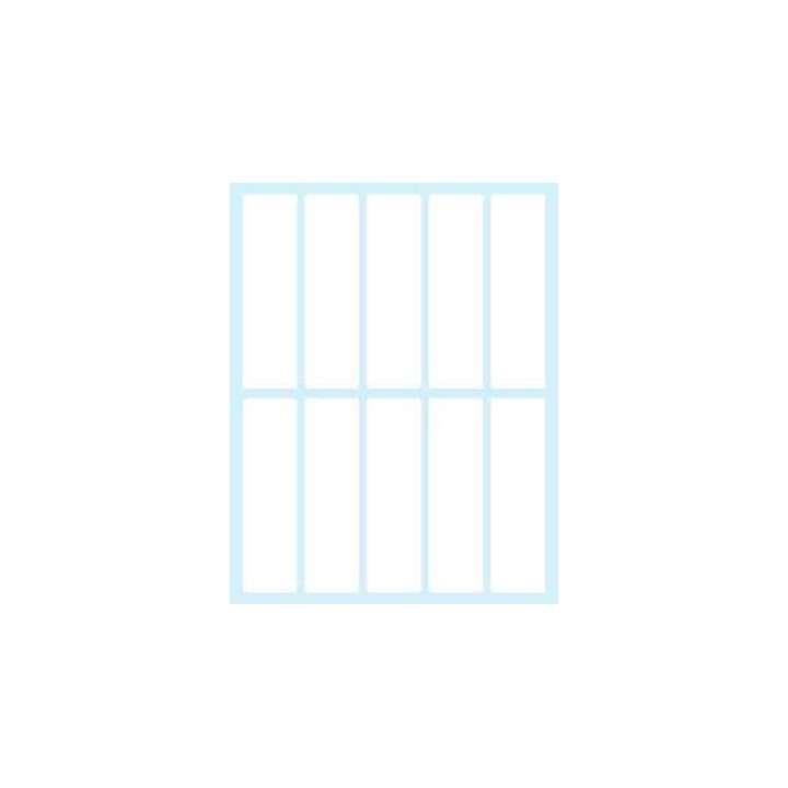 PAQUETE 10 HOJAS ETIQUETAS BLANCAS EN SOBRE-75X21 MM TICO E-7521